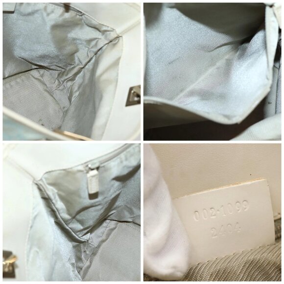 GUCCI GG Canvas Tote Bag Light Blue Gold 002 1099 Auth 130091 - Picture 15 of 16